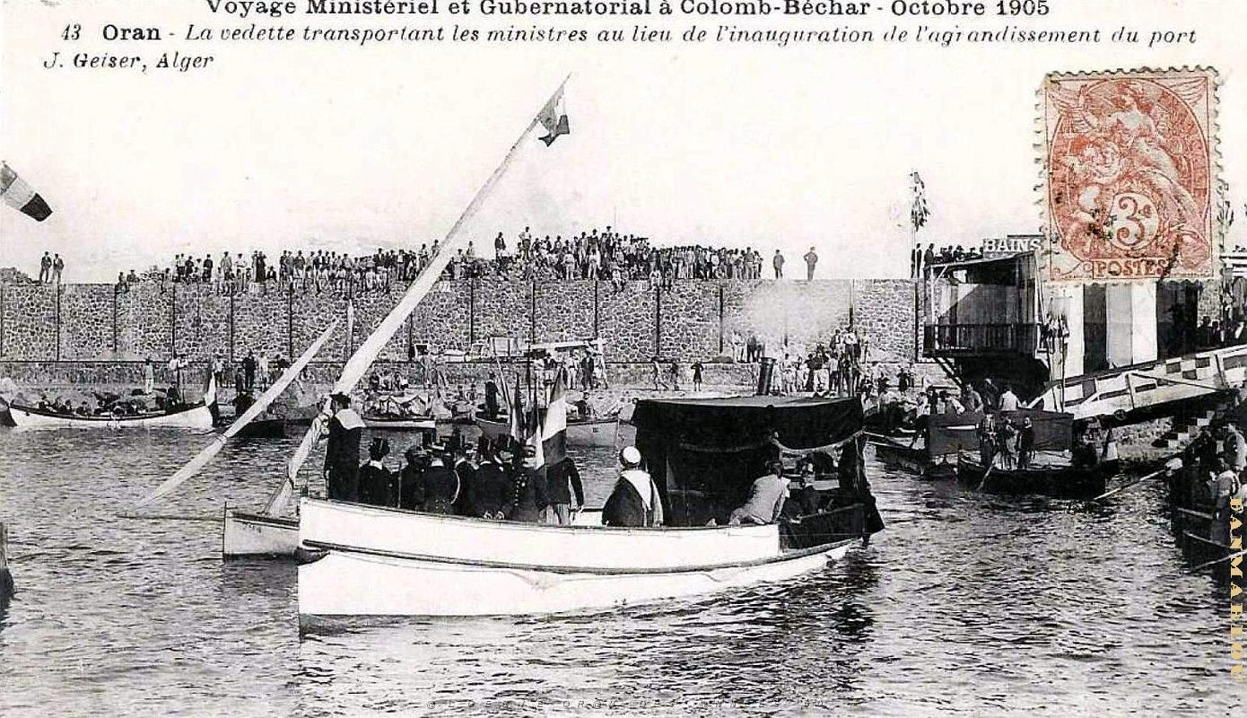 2421- Oran - Port Voyage Ministeriel - 1905.jpg